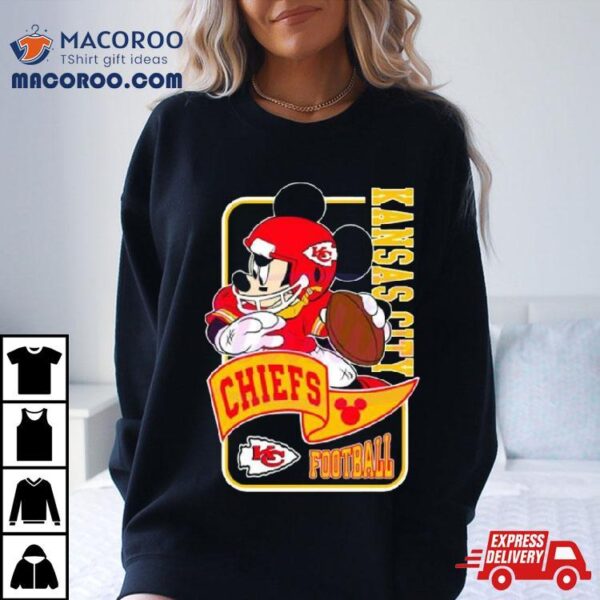 Mickey Mouse Play Football Kansas City Chiefs 2024 T Shirt