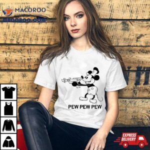 Mickey Mouse Steamboat Pew Pew Pew Tshirt