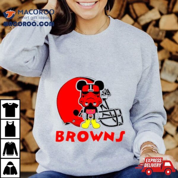 Mickey Mouse Stormtrooper Cleveland Browns Football Shirt