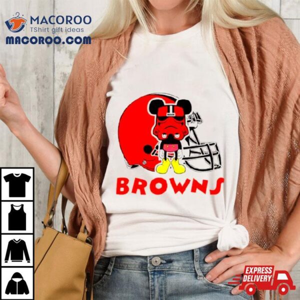 Mickey Mouse Stormtrooper Cleveland Browns Football Shirt