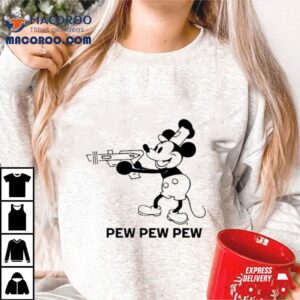 Mickey Pew Pew Pew Steamboat Raygun Tshirt