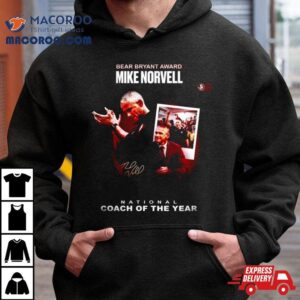 Mike Norvell Win Bryant Award National Coach Of The Year Tshirt