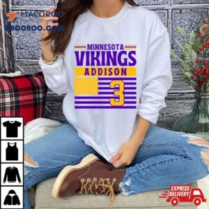 Minnesota Vikings Addison American Flag Football Tshirt