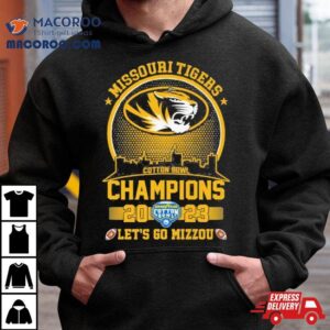 Missouri Tigers 2023 Cotton Bowl Champions Skyline Let’s Go Mizzou Shirt