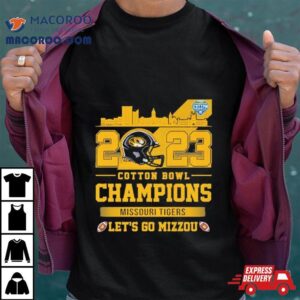 Missouri Tigers Football Cotton Bowl Champions Let S Go Mizzou Helme Tshirt