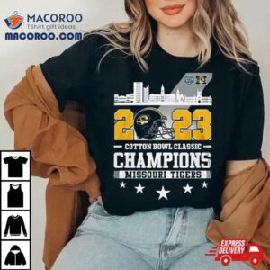 Missouri Tigers Skyline Cotton Bowl Classic Champions Tshirt