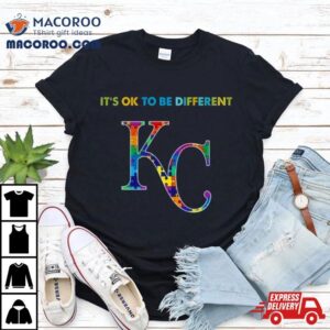Mlb Kansas City Royals Autism It S Ok To Be Differen Tshirt