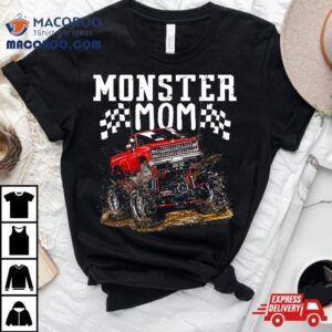 Monster Trucks Mom For Birthday Kid Mother S Day Vintage Tshirt