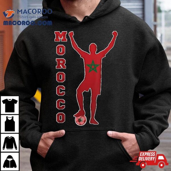 Morocco Flag Football, Soccer Team T Shirt