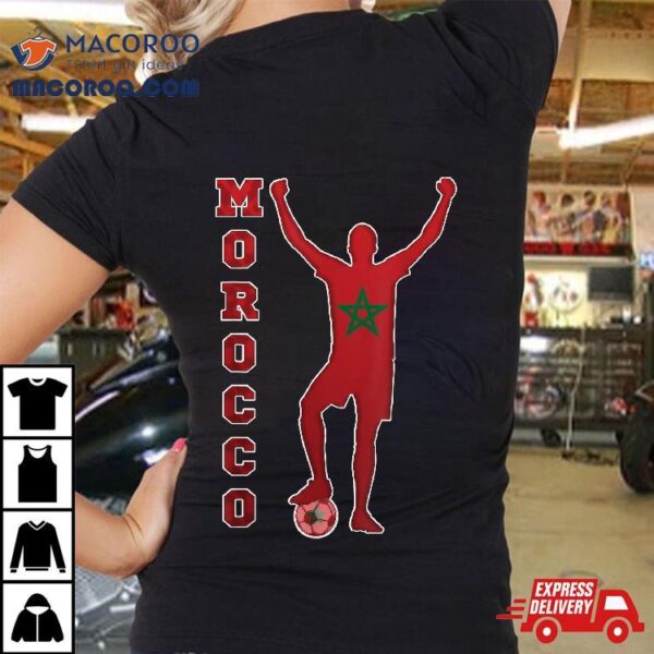 Morocco Flag Football, Soccer Team T Shirt