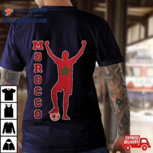 Morocco Flag Football Soccer Team Tshirt