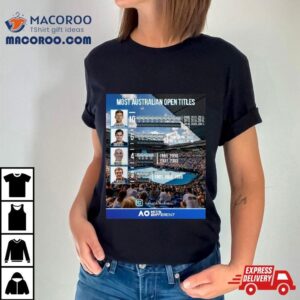 Most Australian Open Titles 2024 Tennis Shirt 4 Most Australian Open Titles Tennis Tshirt