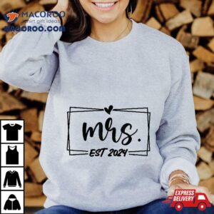 Mrs Est Just Married Wedding Wife Mr Amp Mrs Gifts Tshirt