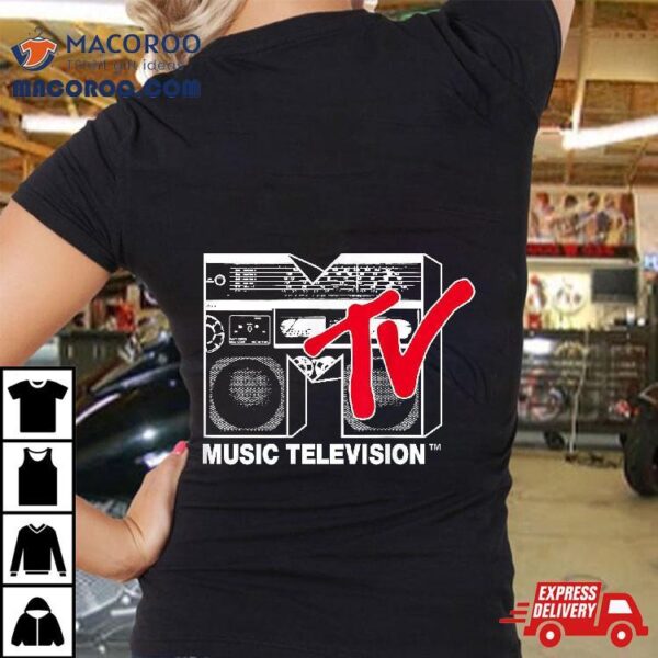 Mtv Logo Red Boombox Graphic Shirt