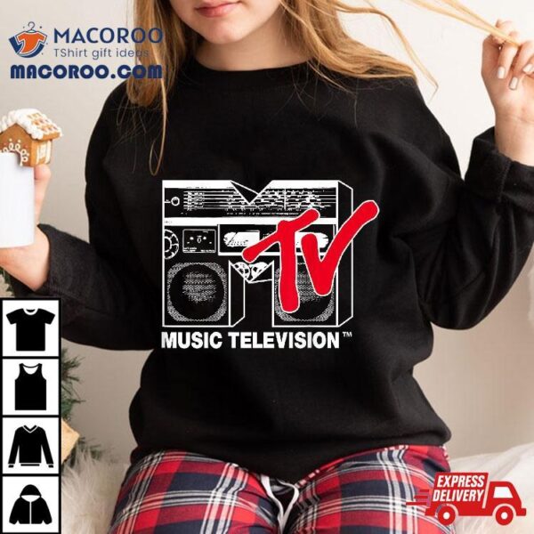 Mtv Logo Red Boombox Graphic Shirt