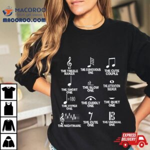 Musical Notes Symbol Definition Humor Funny Christmas Gift Short Sleeve Tshirt