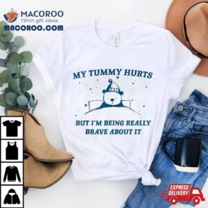 My Tummy Hurts Funny Bear Retro Cartoon Meme Old Tshirt