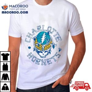 Nba X Grateful Dead X Charlotte Hornets Skull Tshirt