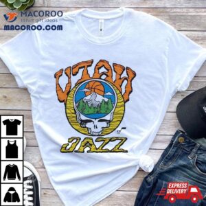 Nba X Grateful Dead X Jazz Skull Tshirt