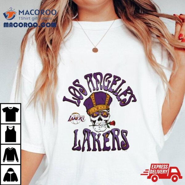 Nba X Grateful Dead X Lakers Skull And Rose Shirt