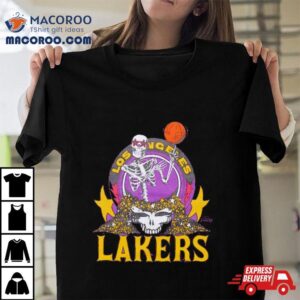 Nba X Grateful Dead X Lakers Skull Shirt