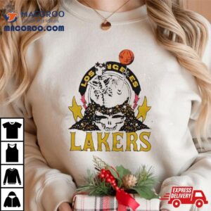 Nba X Grateful Dead X Los Angeles Lakers Skull Tshirt