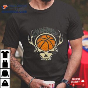 Nba X Grateful Dead X Milwaukee Bucks Skull Tshirt