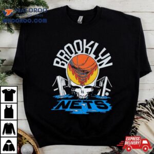 Nba X Grateful Dead X Nets Skull Shirt