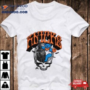 Nba X Grateful Dead X New York Knicks Skull Tshirt