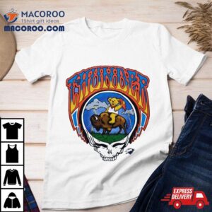 Nba X Grateful Dead X Oklahoma City Thunder Skull Tshirt