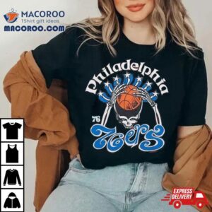 Nba X Grateful Dead X Philadelphia Ers Skull Tshirt