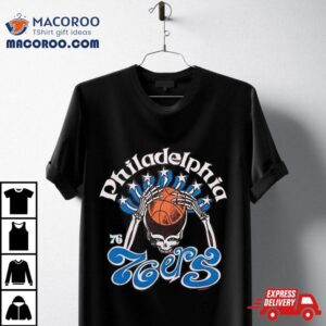 Nba X Grateful Dead X Philadelphia Ers Skull Tshirt