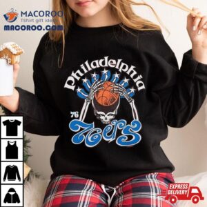 Nba X Grateful Dead X Philadelphia Ers Skull Tshirt