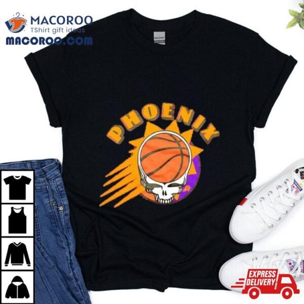 Nba X Grateful Dead X Phoenix Suns Skull 2024 T Shirt