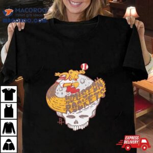 Nba X Grateful Dead X Rockets Skull Tshirt