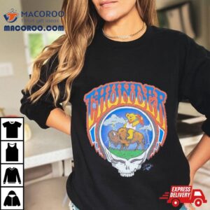 Nba X Grateful Dead X Thunder Skull Tshirt