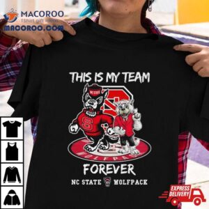 Nc State Wolfpack This Is My Team Forever Mascot Tshirt