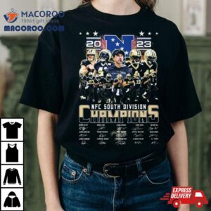 New Orleans Saints Nfc South Division Champions Signatures Tshirt