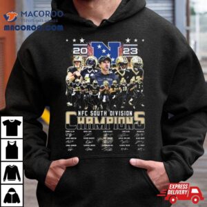 New Orleans Saints Nfc South Division Champions Signatures Tshirt