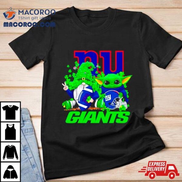 New York Giants Baby Yoda Happy St.patrick’s Day Shamrock Shirt