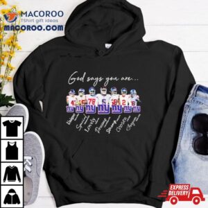 New York Giants Nfl God Says You Are Unique Special Lovely Precious Strong Chosen Forgiven T Shirt