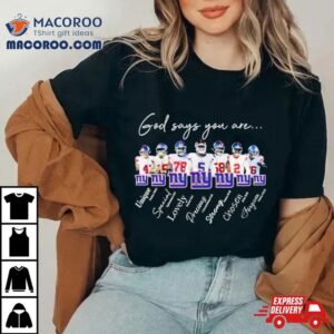 New York Giants Nfl God Says You Are Unique Special Lovely Precious Strong Chosen Forgiven Tshirt