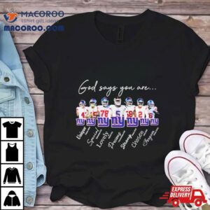 New York Giants Nfl God Says You Are Unique Special Lovely Precious Strong Chosen Forgiven Tshirt