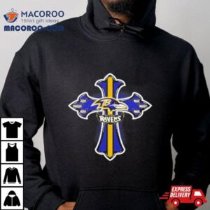 Nfl Blue Crusader Cross Baltimore Ravens 2024 T Shirt