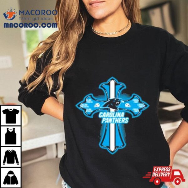 Nfl Blue Crusader Cross Carolina Panthers 2024 T Shirt