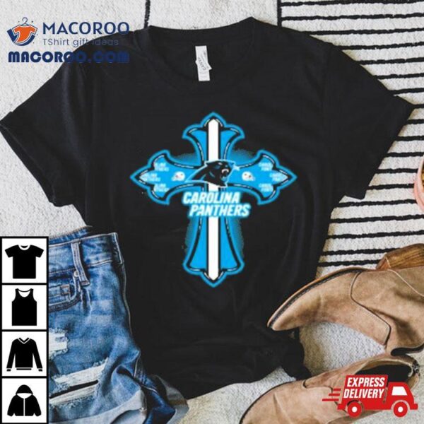 Nfl Blue Crusader Cross Carolina Panthers 2024 T Shirt