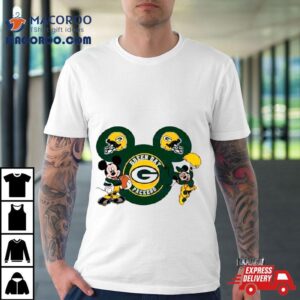 Nfl Green Bay Packers Disney Mickey Minnie Tshirt