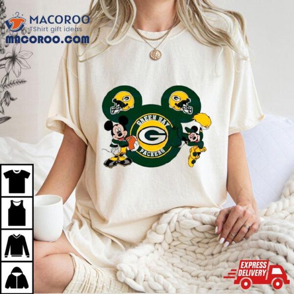 Nfl Green Bay Packers Disney Mickey Minnie Shirt