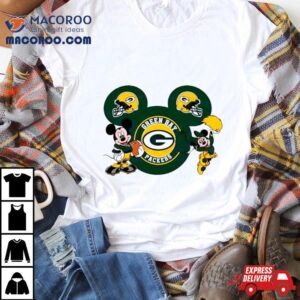Nfl Green Bay Packers Disney Mickey Minnie Tshirt