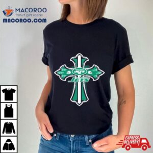 Nfl Green Crusader Cross New York Jets Tshirt